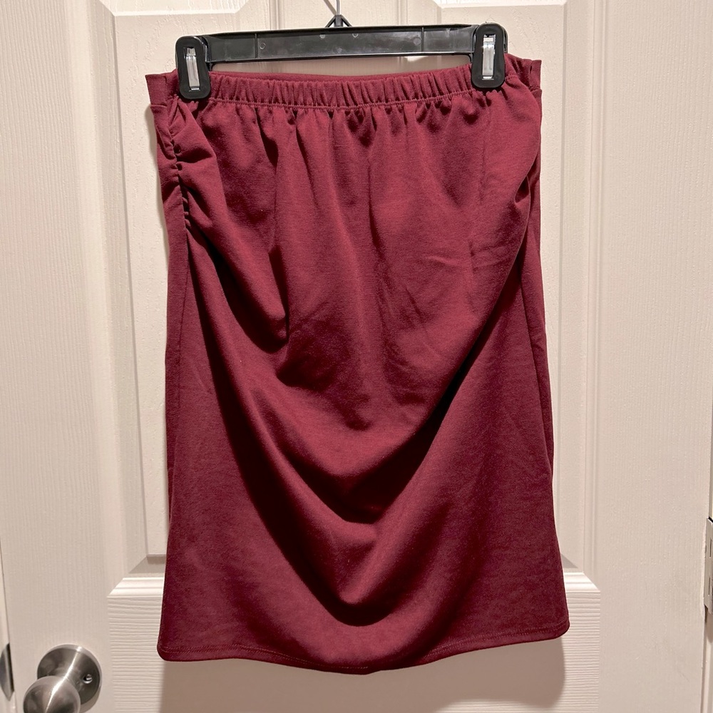 Pink Blush Maternity Pencil Skirt, Size Medium